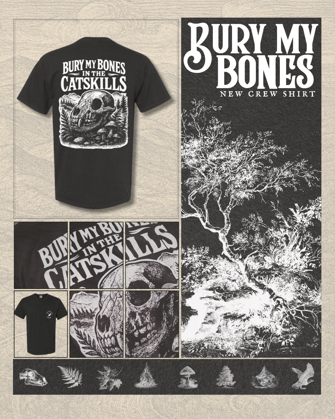 BURY MY BONES POCKET TEE