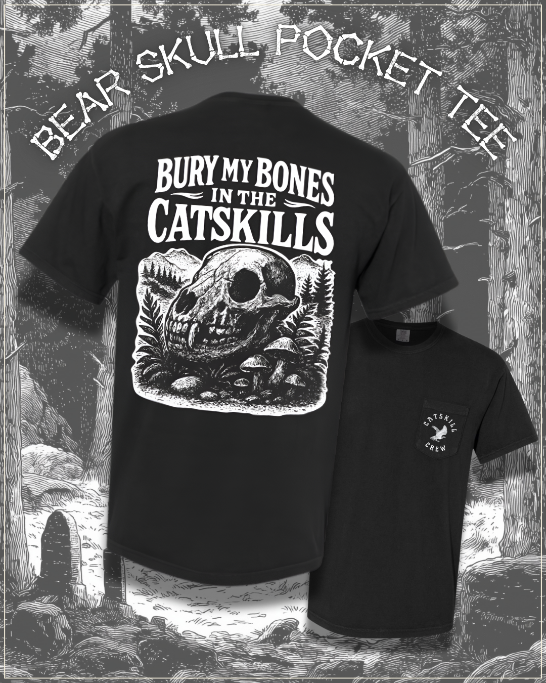 BURY MY BONES POCKET TEE
